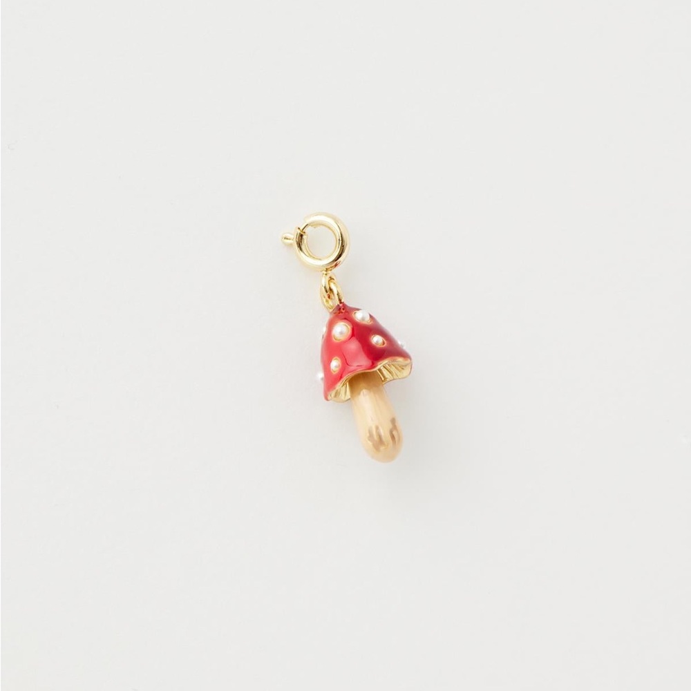 Enamel Mushroom Charm by Fable